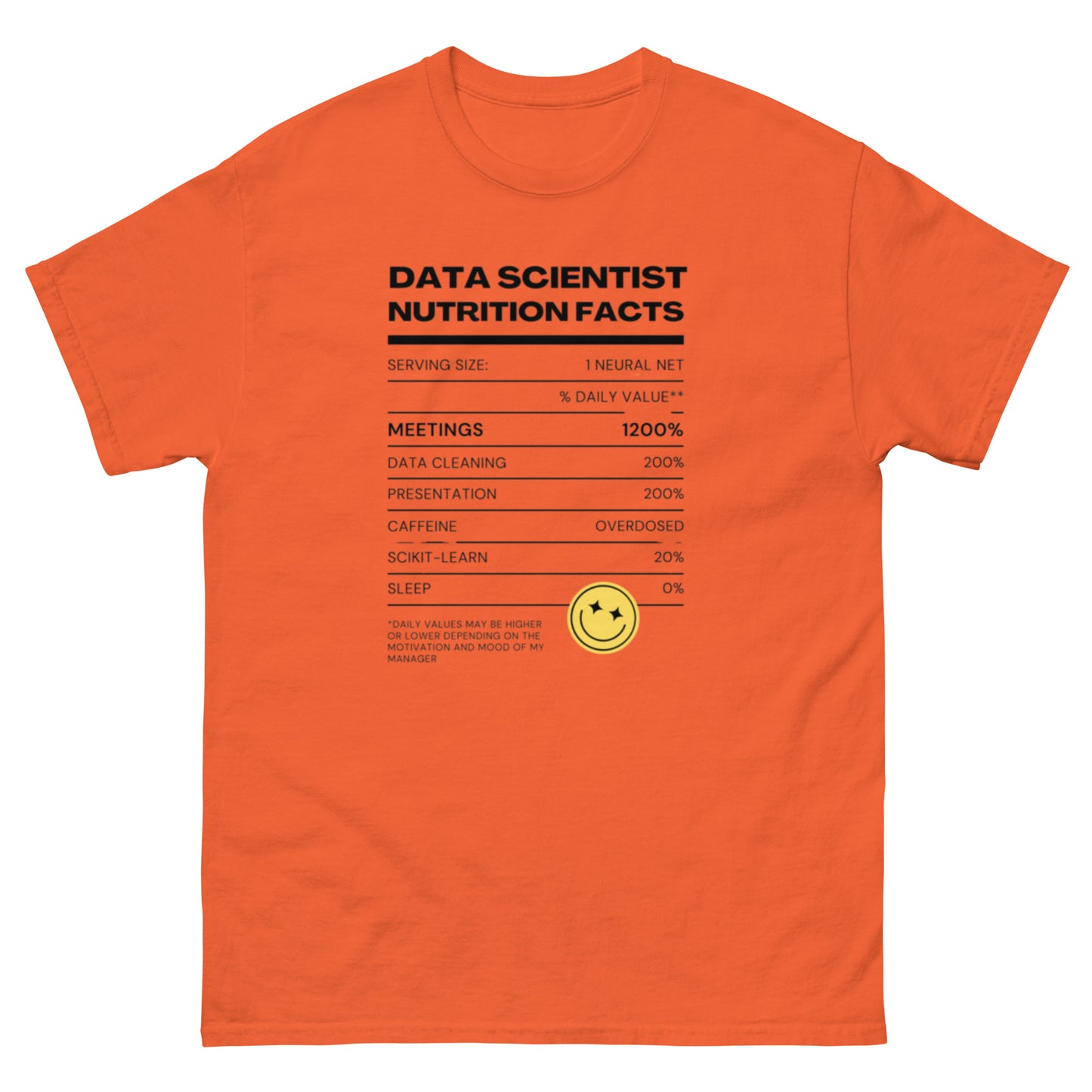 Men's Data Scientist T-shirt | Bright Colors
