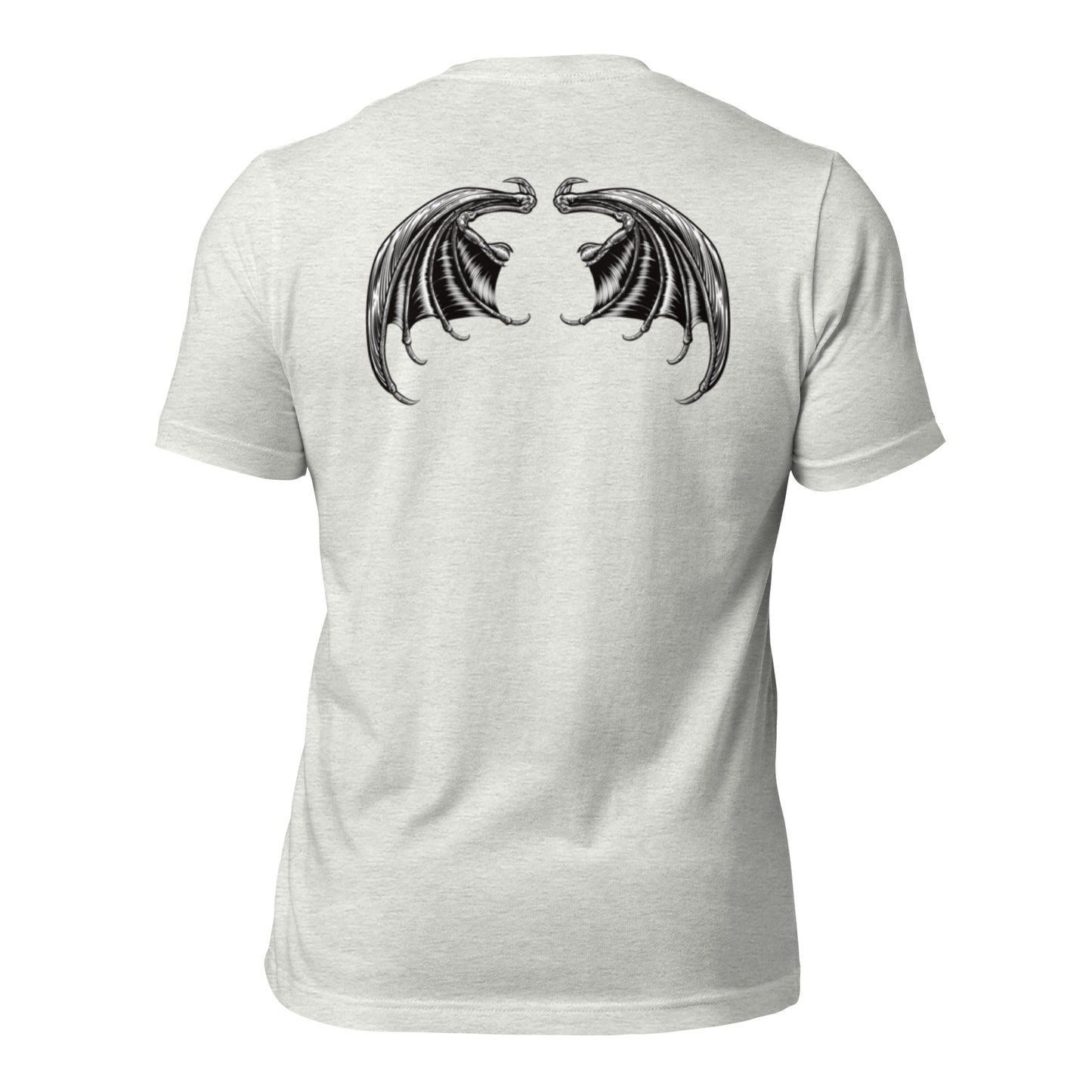 Heavenly Rebel: Angel Tee with Devil Wings