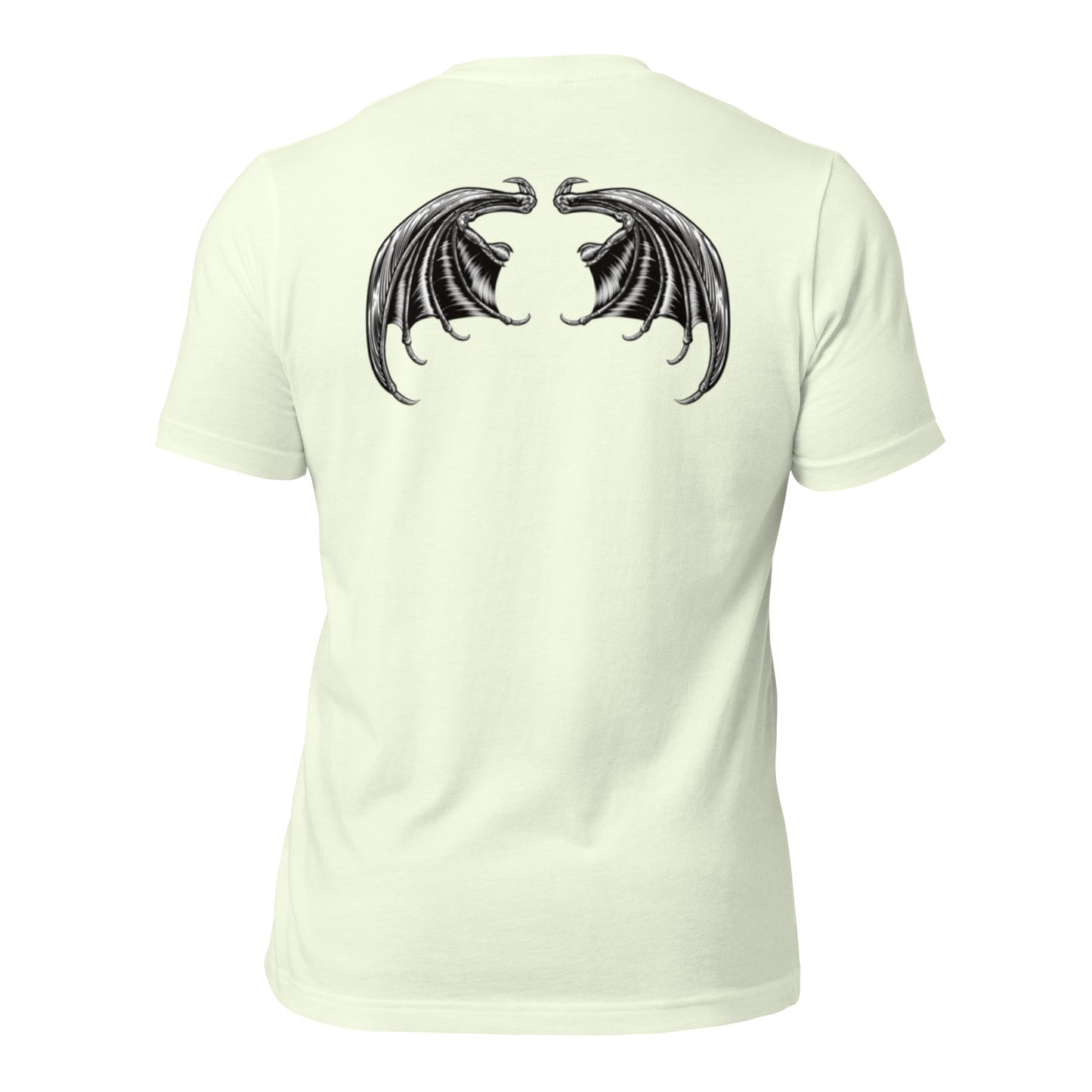 Heavenly Rebel: Angel Tee with Devil Wings