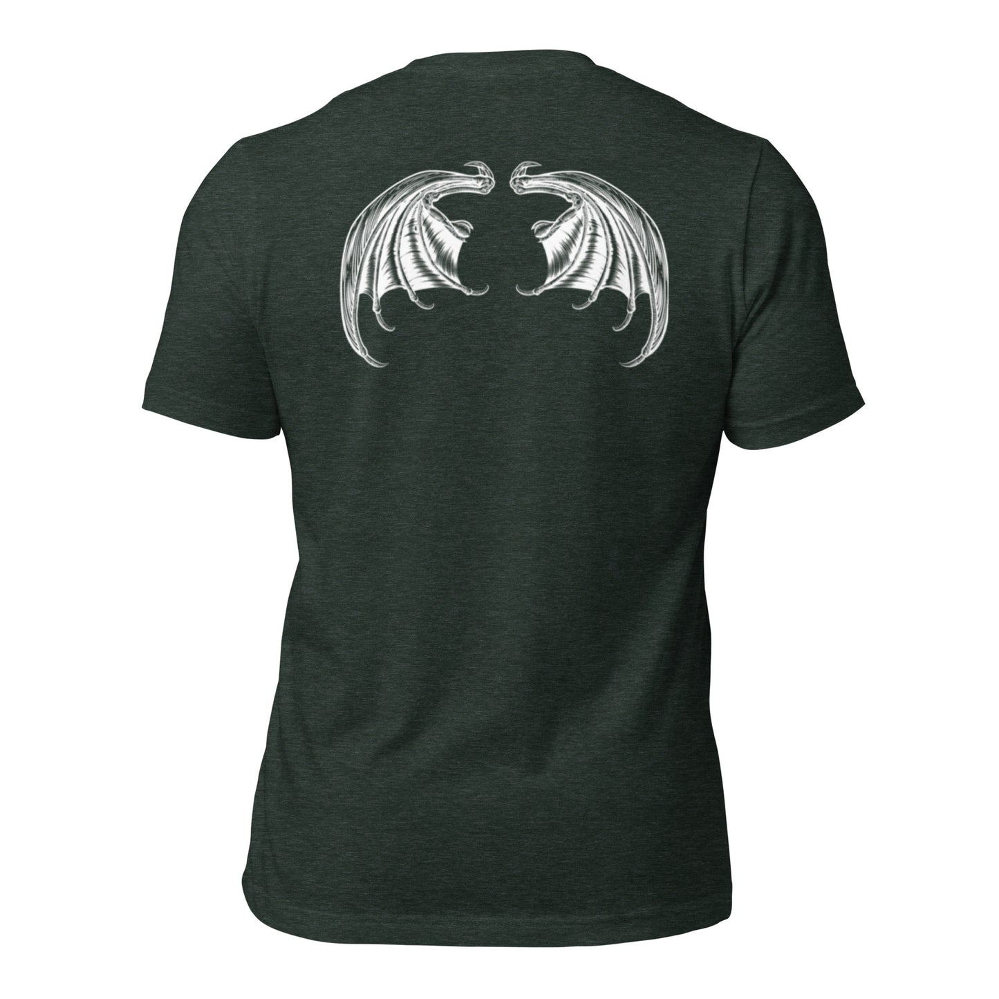 Heavenly Rebel: Angel Unisex Tee with Devil Wings