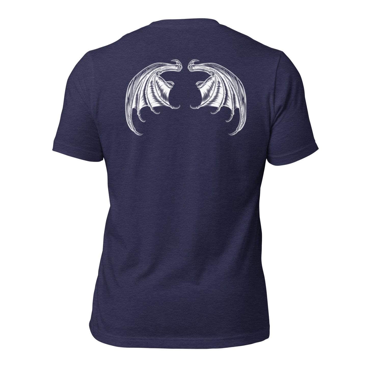 Heavenly Rebel: Angel Unisex Tee with Devil Wings