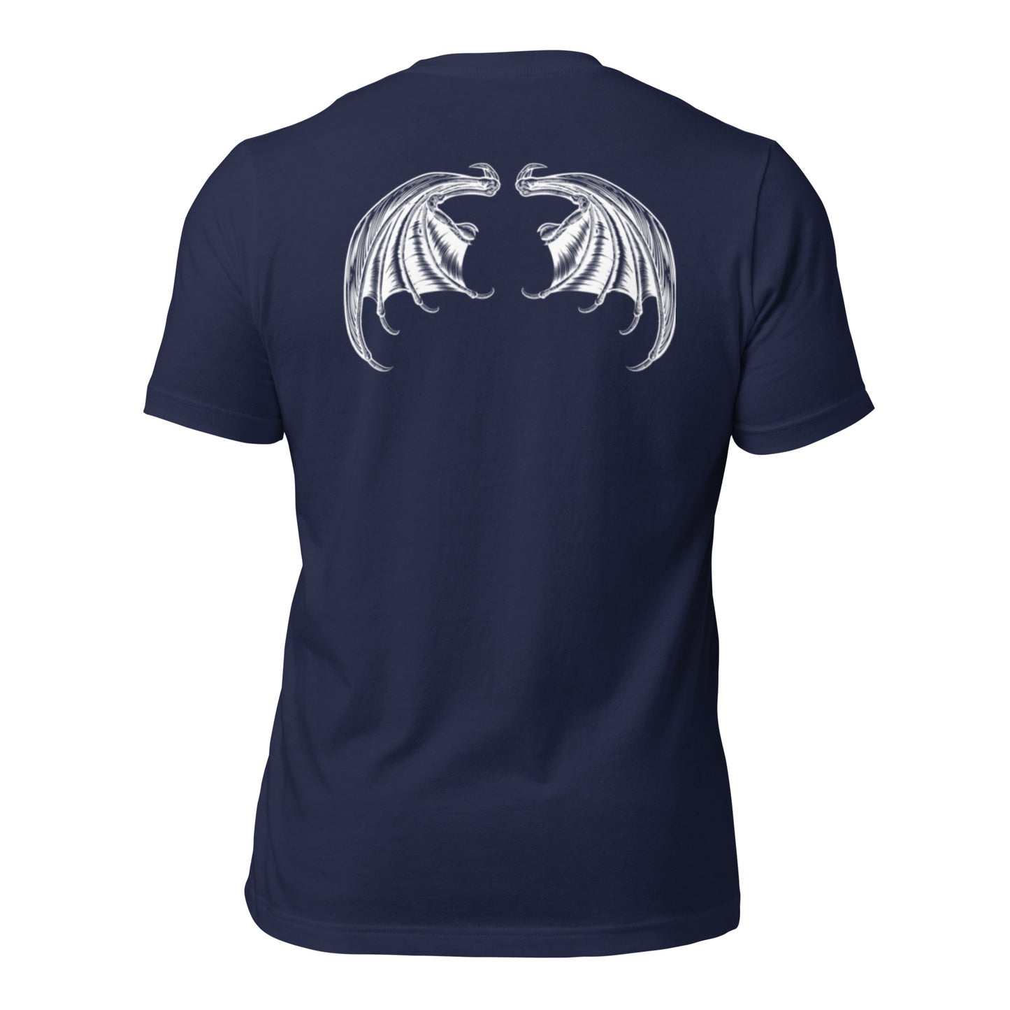 Heavenly Rebel: Angel Unisex Tee with Devil Wings