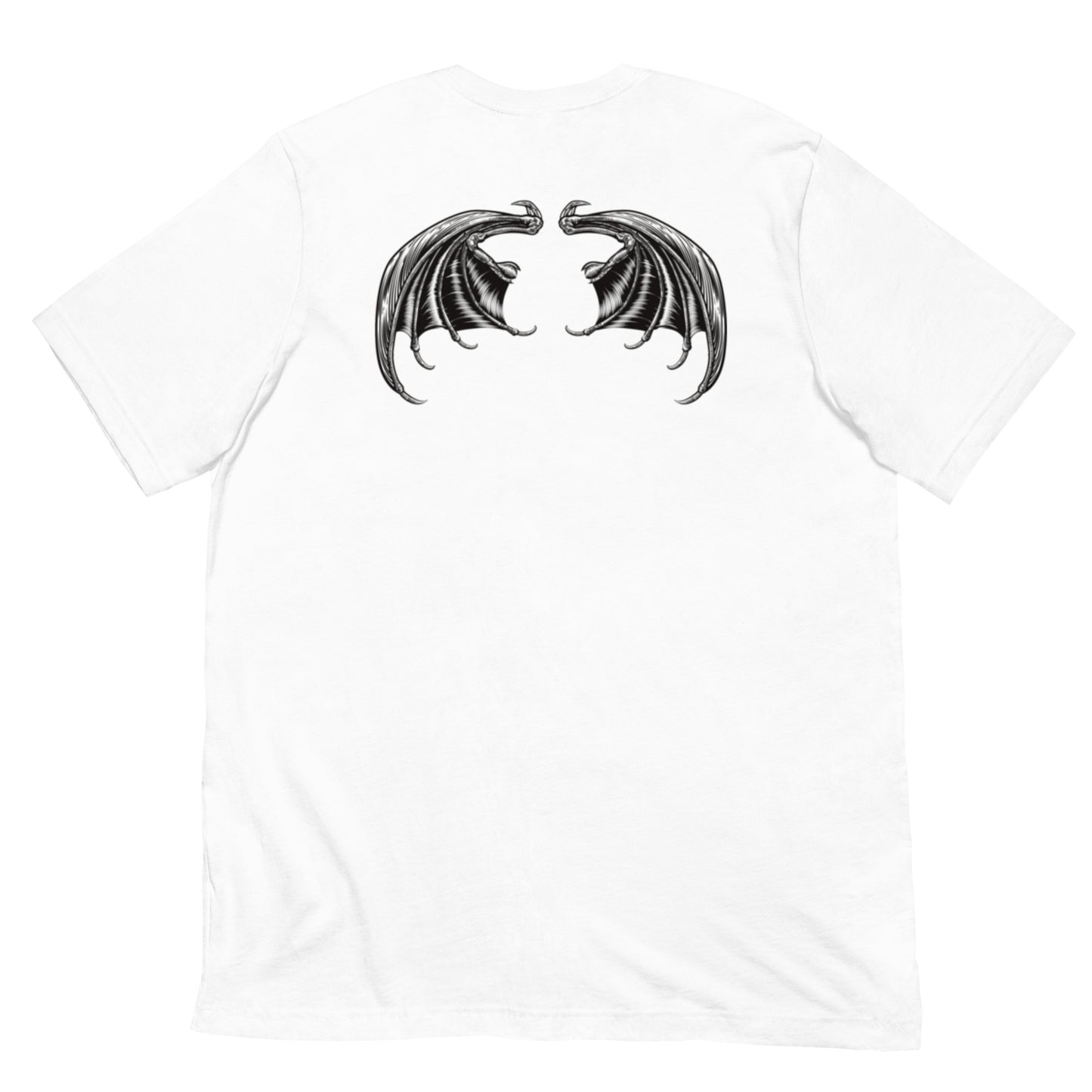Heavenly Rebel: Angel Tee with Devil Wings