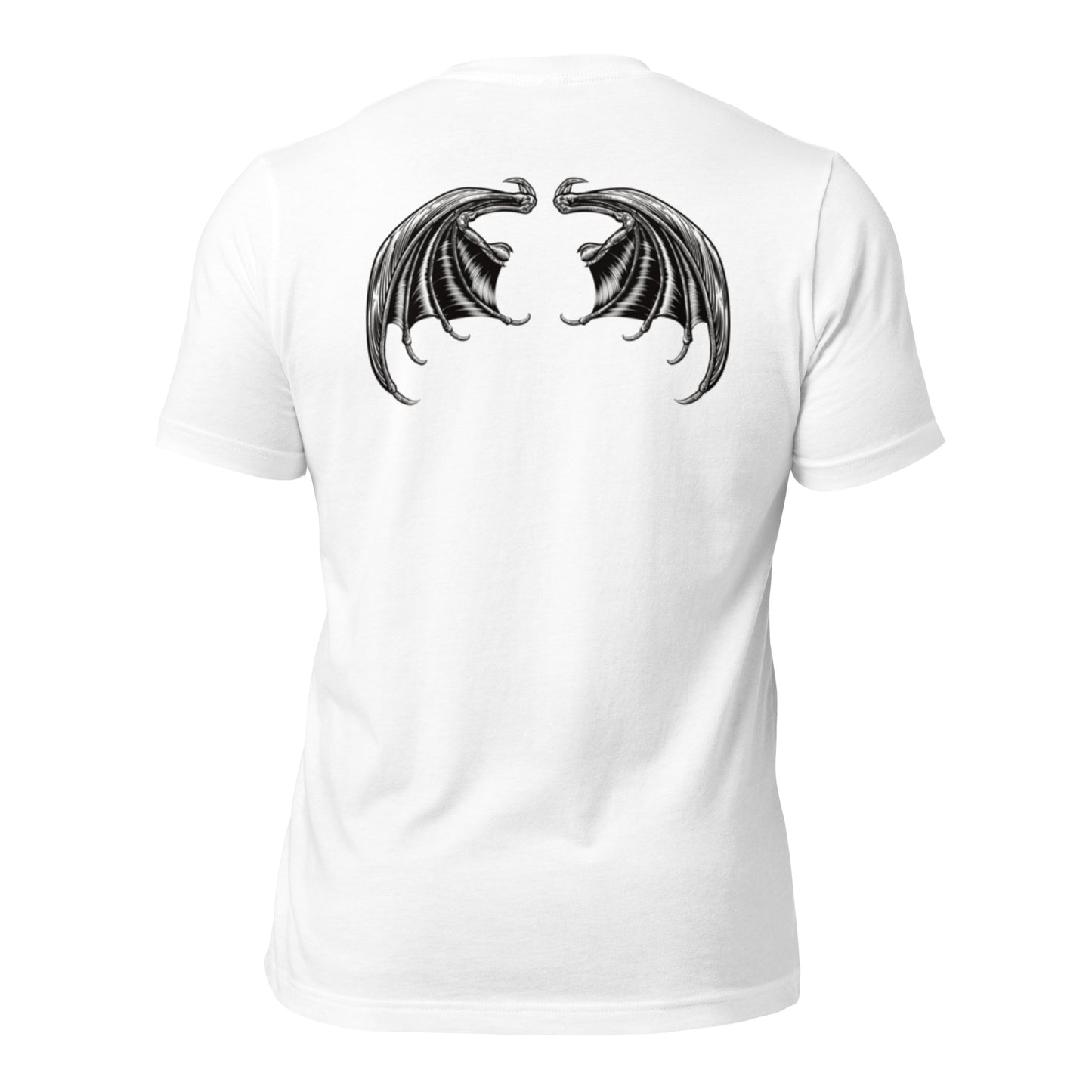 Heavenly Rebel: Angel Tee with Devil Wings